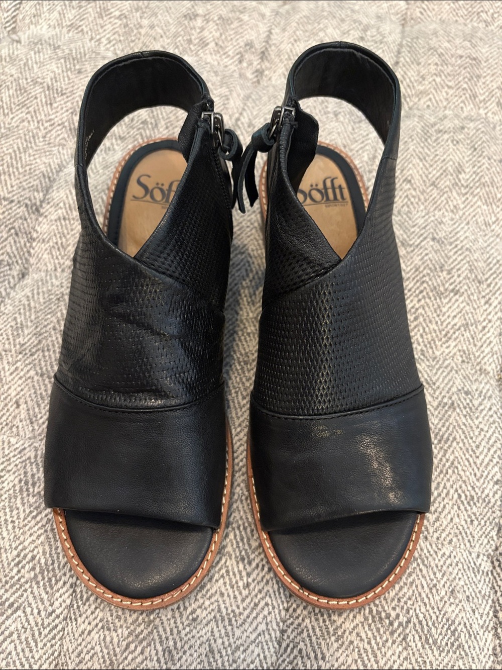 Sofft leather sandals size 6.5M - Picture 2 of 7